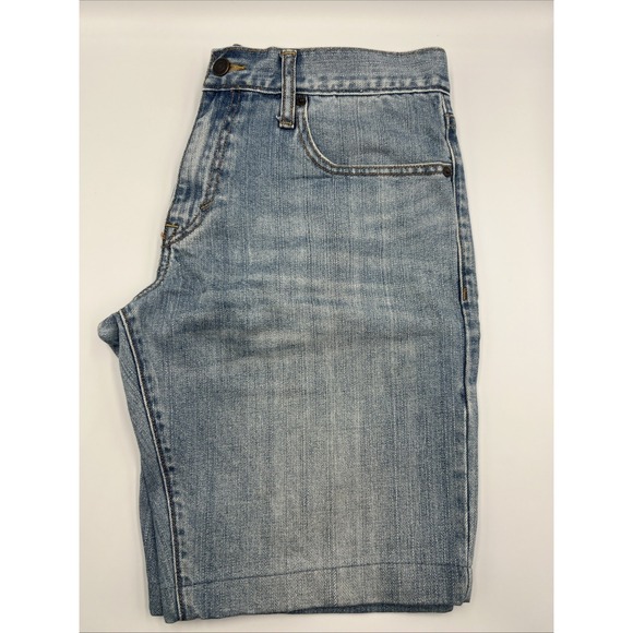Old Navy Straight 10" Inseam Mens Blue Jean Shorts‎ Size 32x32 - Picture 1 of 8